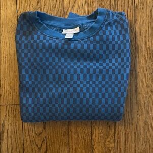 Cat & Jack Blue Checkered Sweatshirt